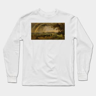 A Passing Shower over Mts. Adam and Eve by Jasper Francis Cropsey Long Sleeve T-Shirt